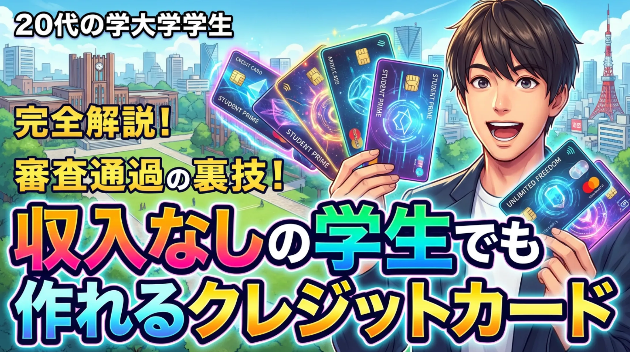 収入なしの学生でもカードを作れる理由から審査通過のコツまで徹底解説 | 岩田昭男の上級カード道場