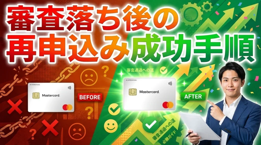 ACマスターカードに落ちた後の再申込み成功手順