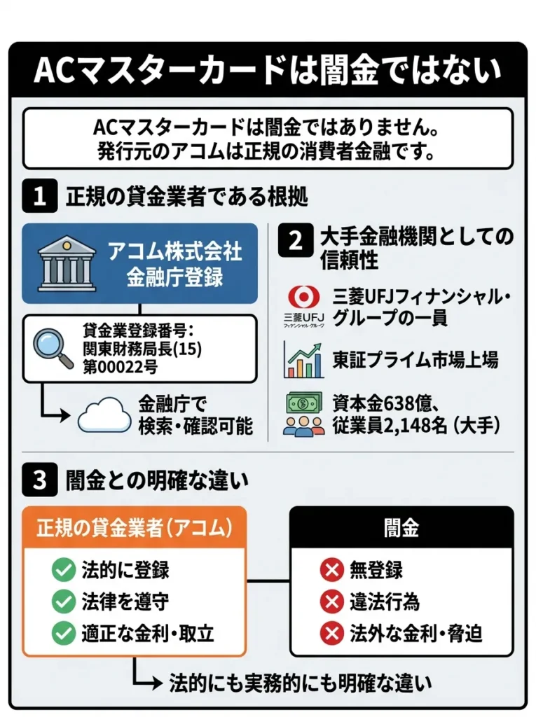 ACマスターカードは闇金ではない
