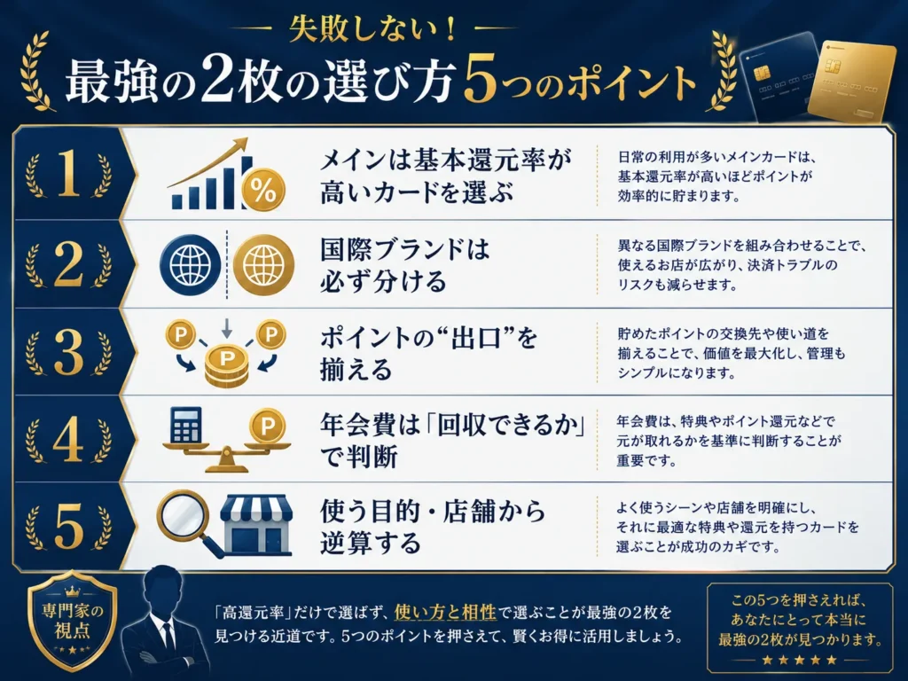 【専門家解説】最強の2枚の選び方5つのポイント