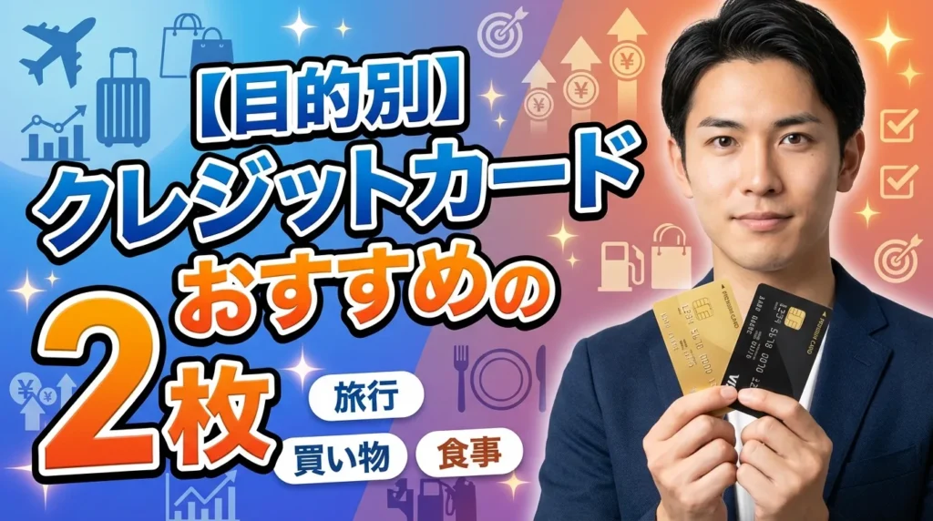 【目的別】クレジットカードおすすめの2枚の組み合わせ