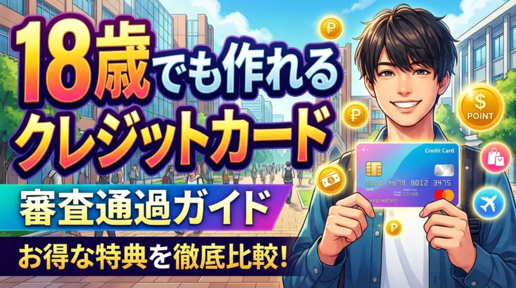 18歳でも作れるクレジットカード即日発行可能！最短5分で作れる