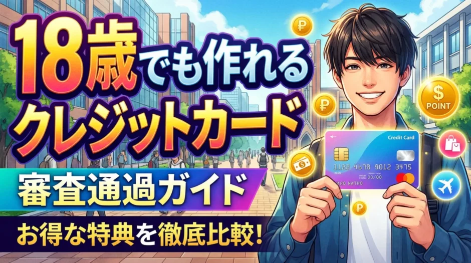 18歳でも作れるクレジットカード