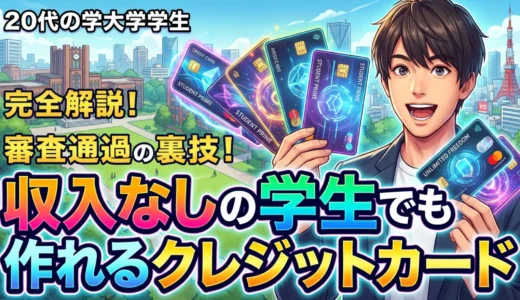 収入なしの学生でもカードを作れる理由から審査通過のコツまで徹底解説