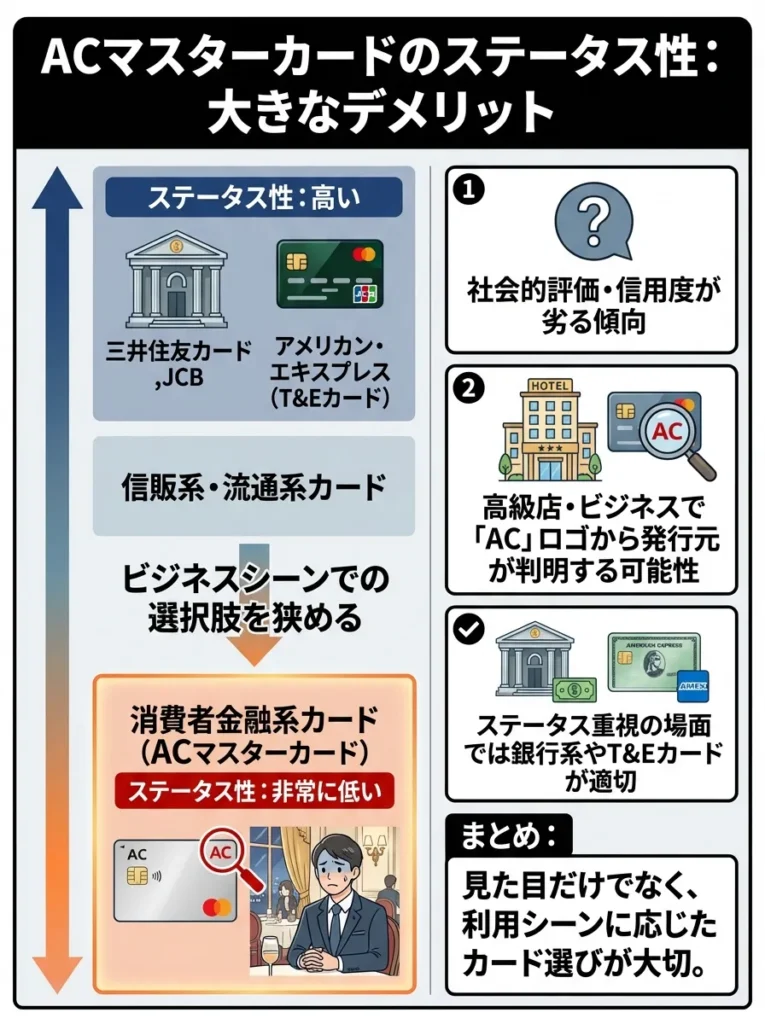 ステータス性が低い