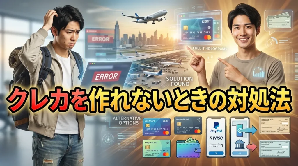 ワーホリ前にクレジットカードを作れない場合の対処法