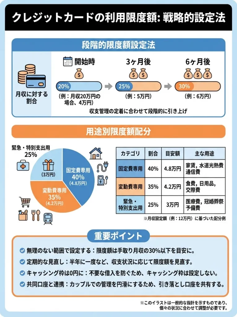 利用限度額の戦略的設定