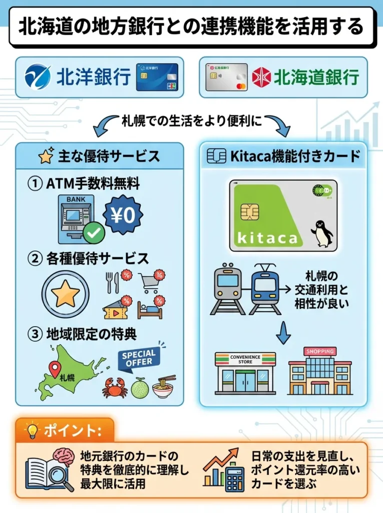 北海道の地方銀行との連携機能を活用する