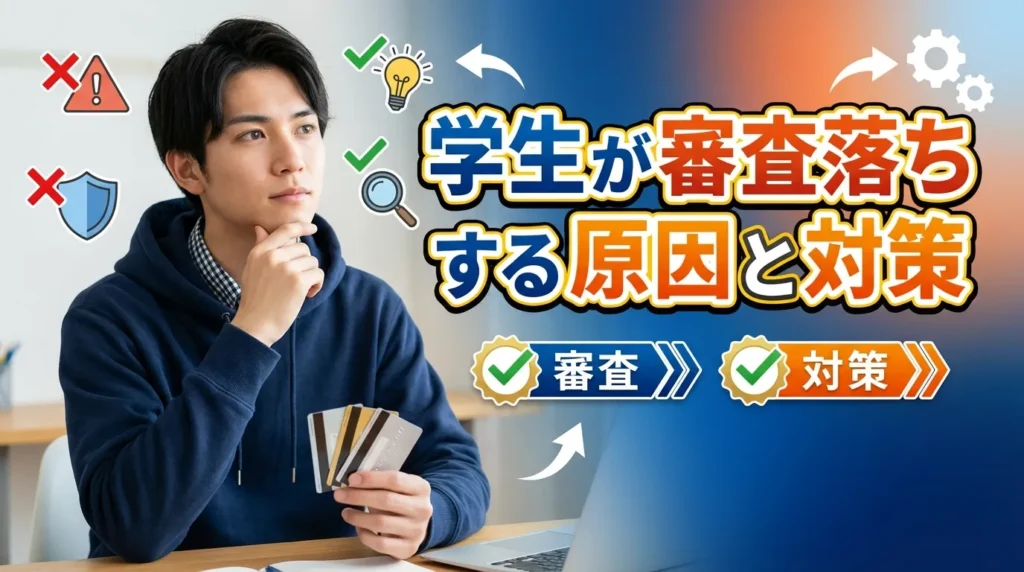 学生がクレジットカード審査で落ちる原因と対策