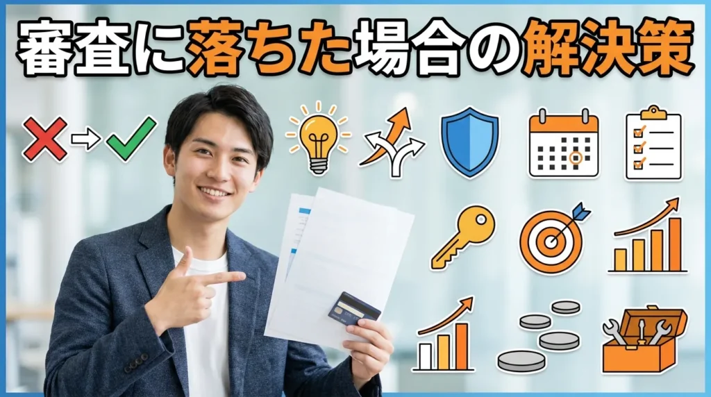 審査に落ちてしまった場合の対処法