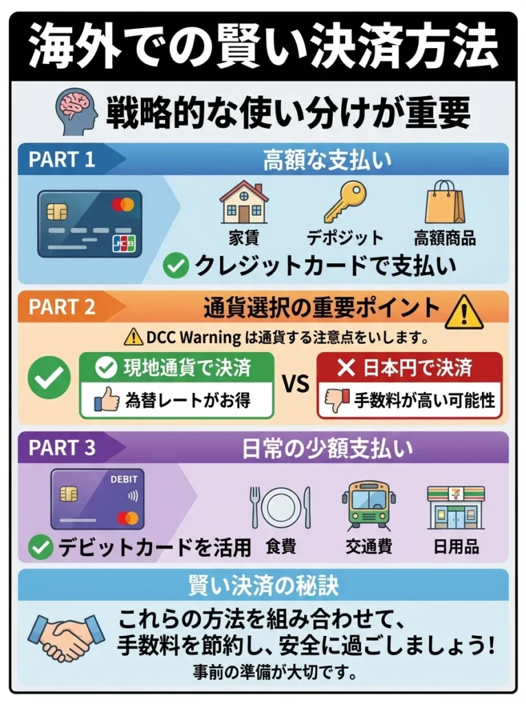 海外での賢い決済方法