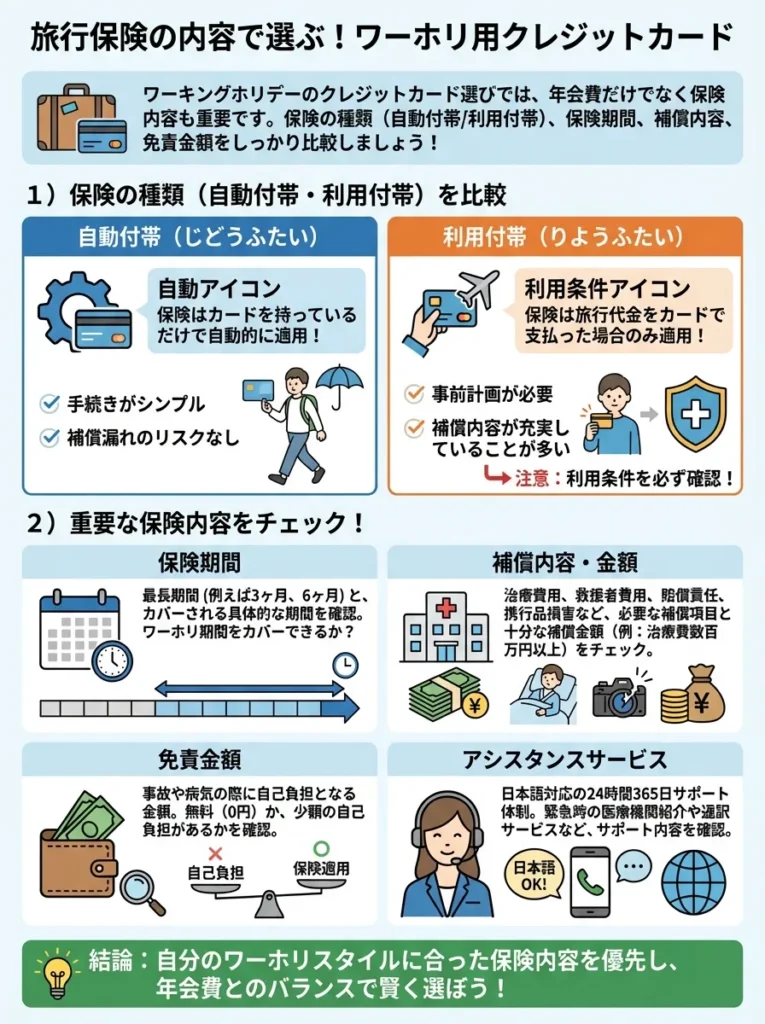 海外旅行保険の充実度で選ぶ