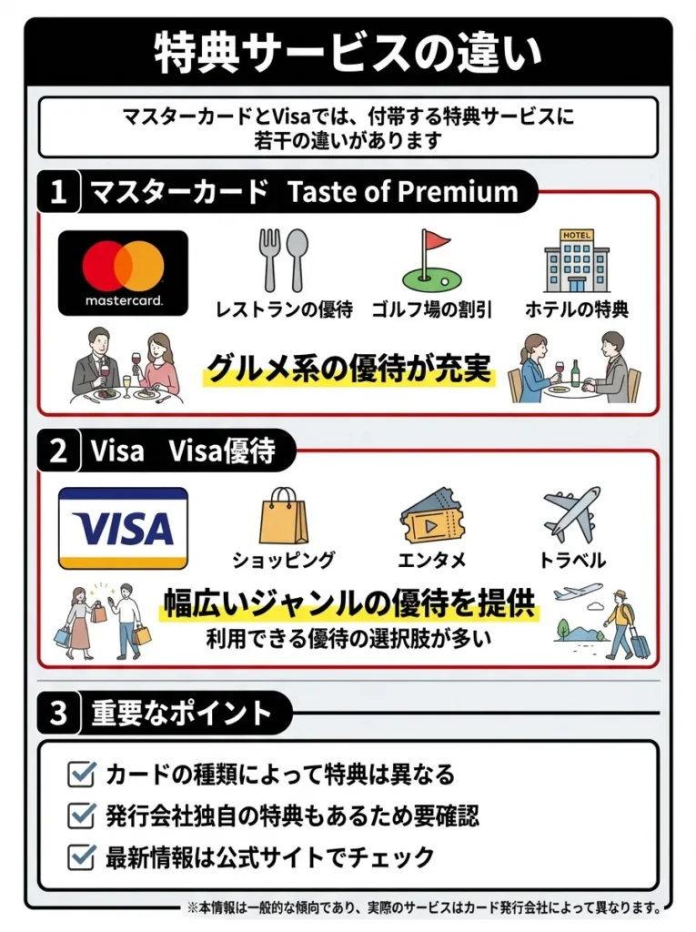 特典サービスの違い