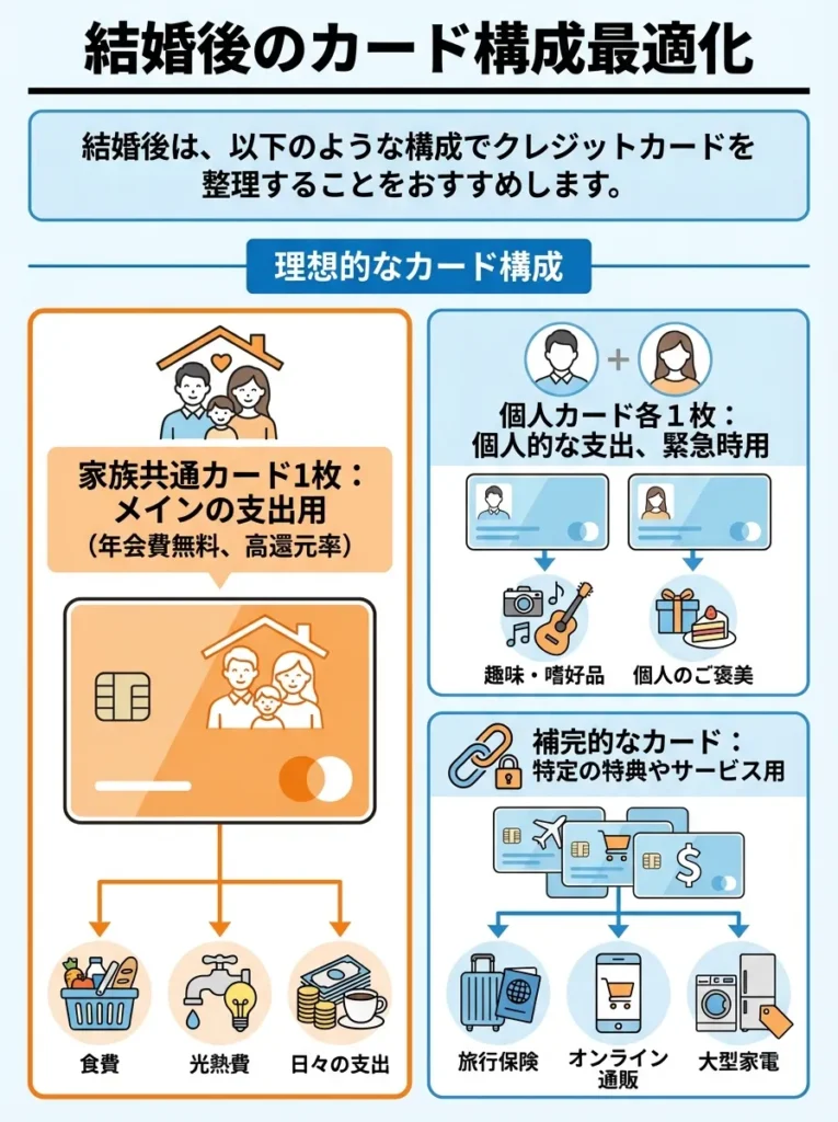 結婚後のカード構成最適化