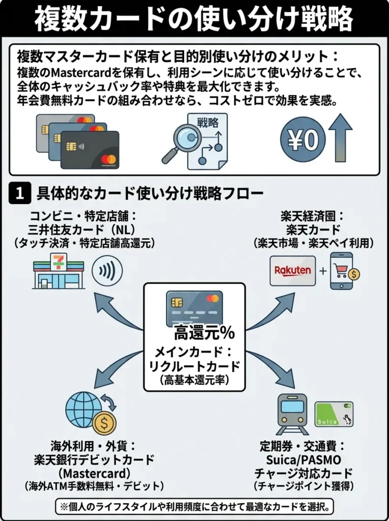 複数カードの使い分け戦略