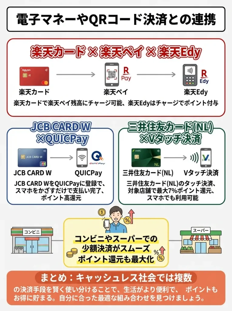 電子マネーやQRコード決済との連携