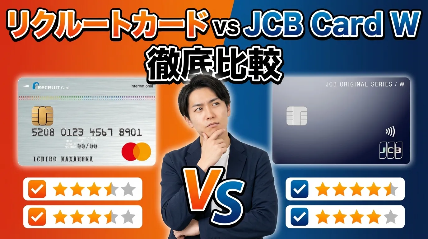 徹底比較】リクルートカード vs JCB Card W | 岩田昭男の上級カード道場