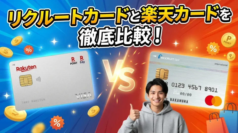【2026年1月最新】リクルートカードと楽天カードを徹底比較！どちらがおすすめ？