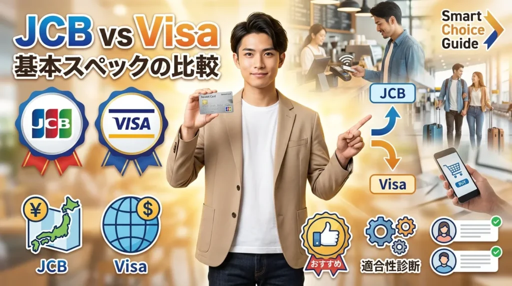 【リクルートカード】JCB vs Visa 基本スペックの比較