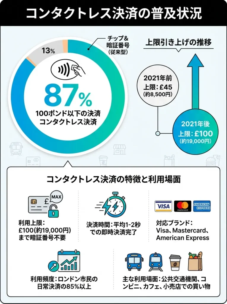 コンタクトレス決済の普及状況
