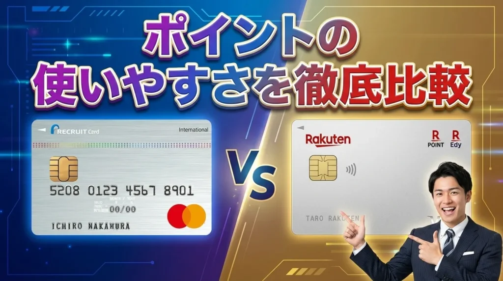 リクルートカードと楽天カードのポイントの使いやすさを徹底比較！