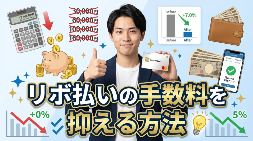 リボ払いの手数料を抑える3つの方法