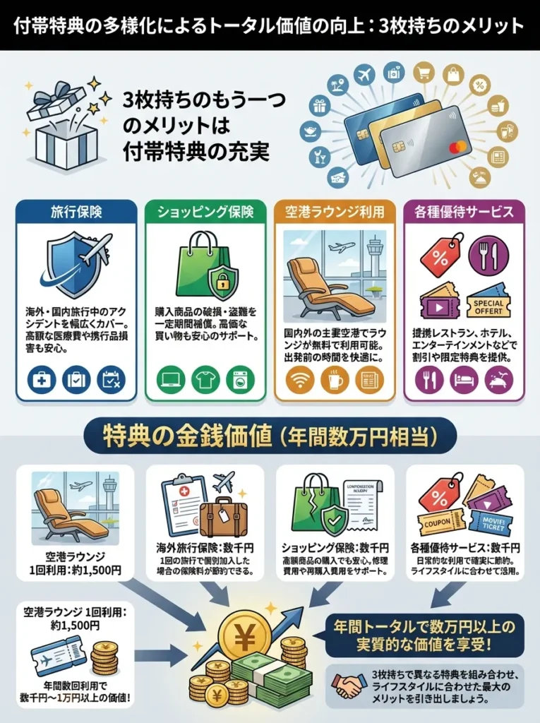 付帯特典の多様化によるトータル価値の向上