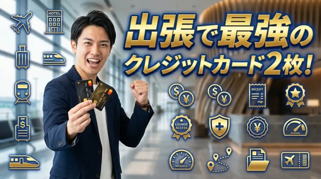 出張で最強のクレジットカード2枚！すぐに分かる結論