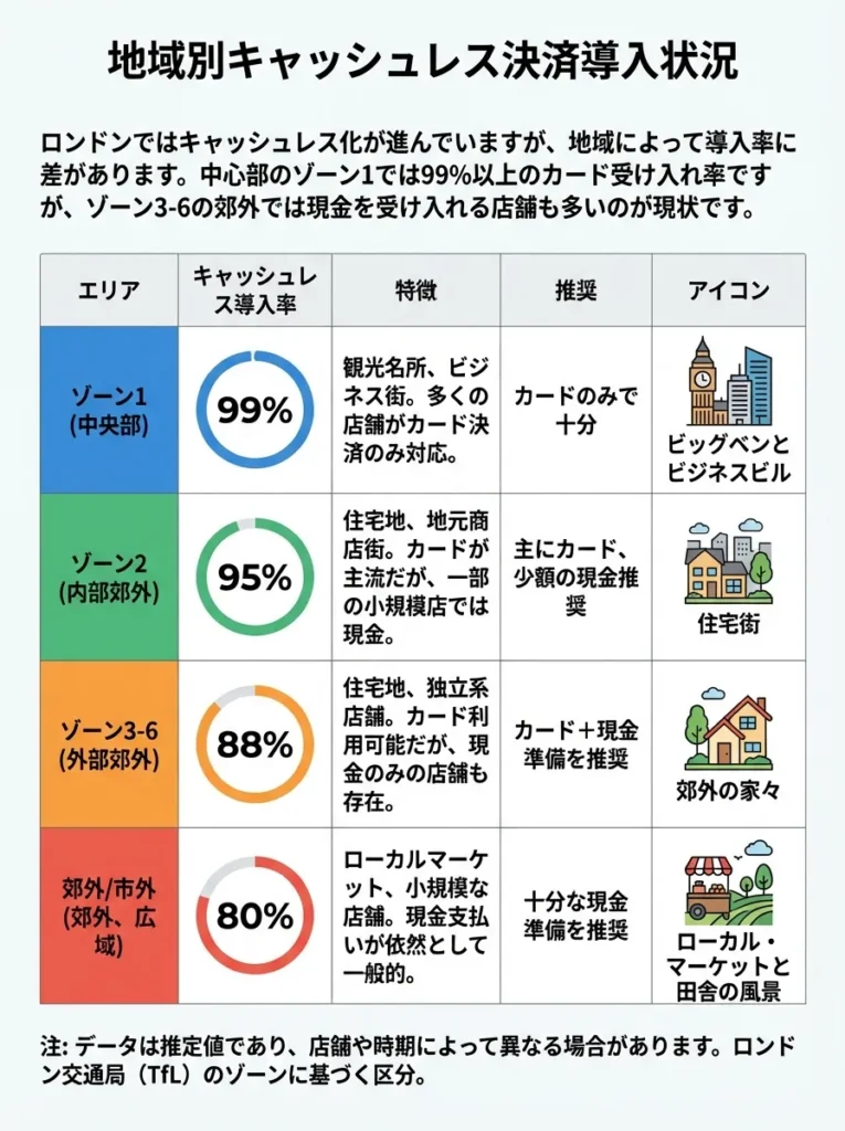 地域別キャッシュレス普及状況