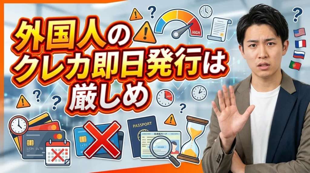 外国人がクレジットカード即日発行を成功させる基本条件