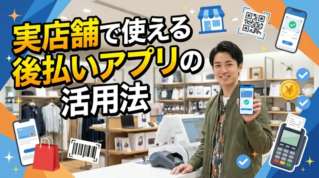 実店舗で使える審査なし後払いアプリ コンビニ・スーパーでの活用法