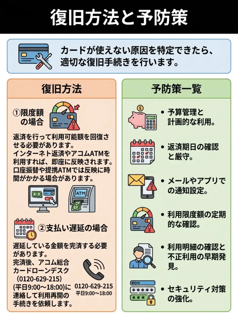 復旧方法と予防策