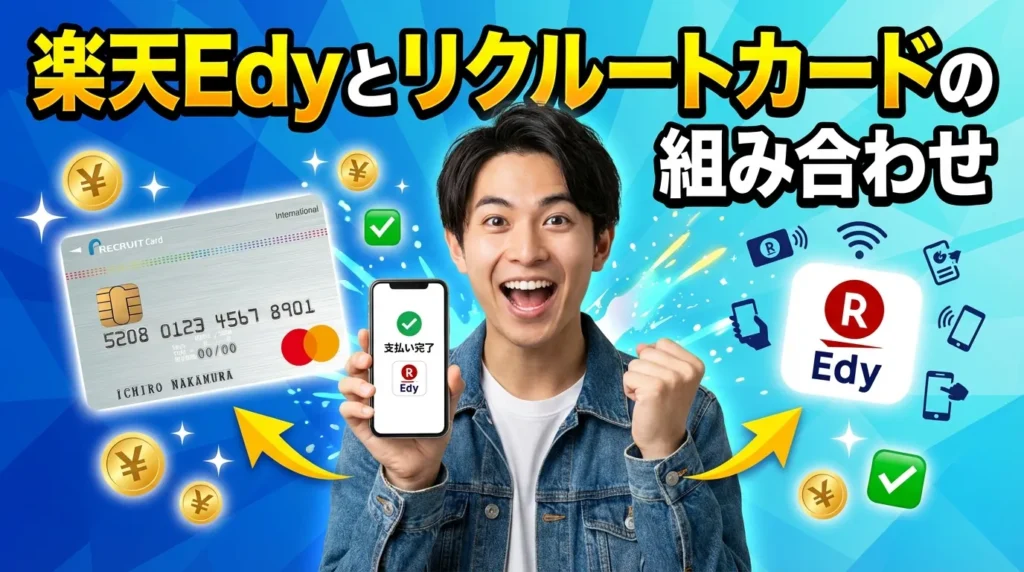 楽天Edyとリクルートカードの組み合わせ