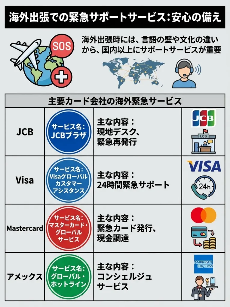海外出張での緊急サポートサービス