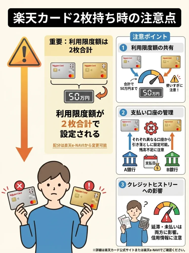2枚持ち時の注意点