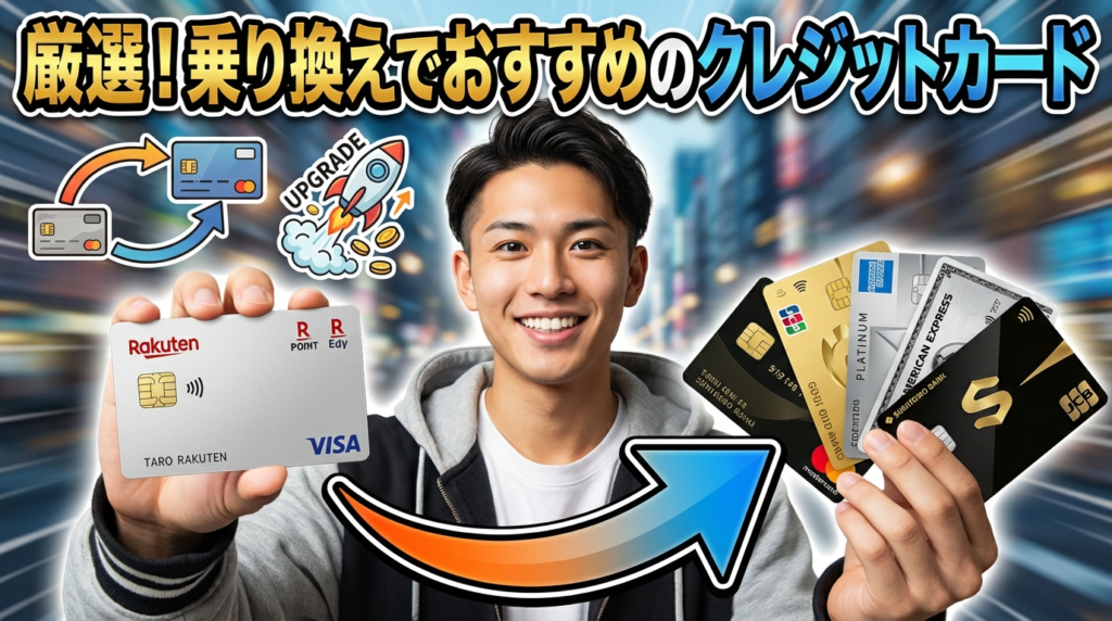 楽天カードからの乗り換え先でおすすめのクレジットカードを厳選！