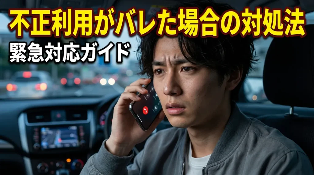 ETCカード不正利用がバレた場合の対処法