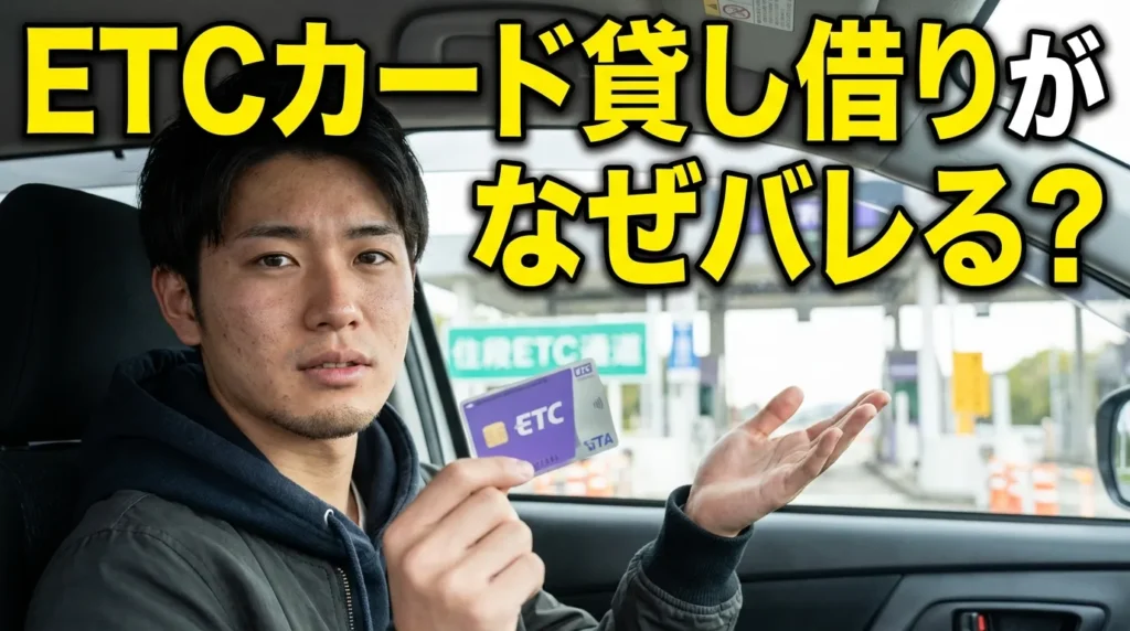 ETCカード貸し借りがなぜバレるのか？監視システムの実態