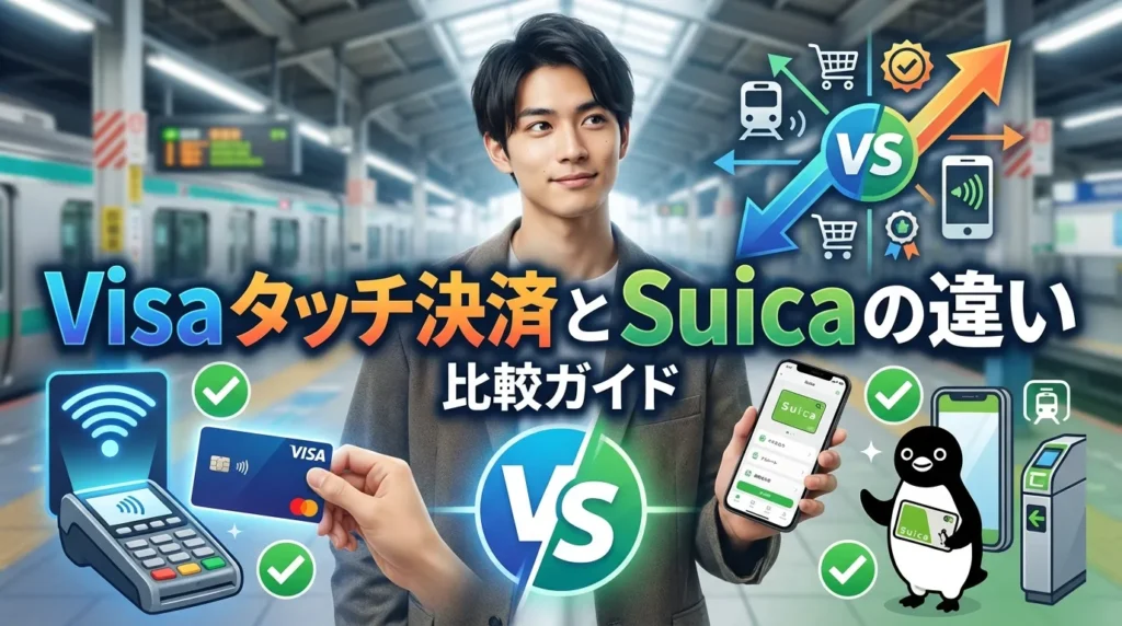 Visaタッチ決済とSuicaの基本的な違い
