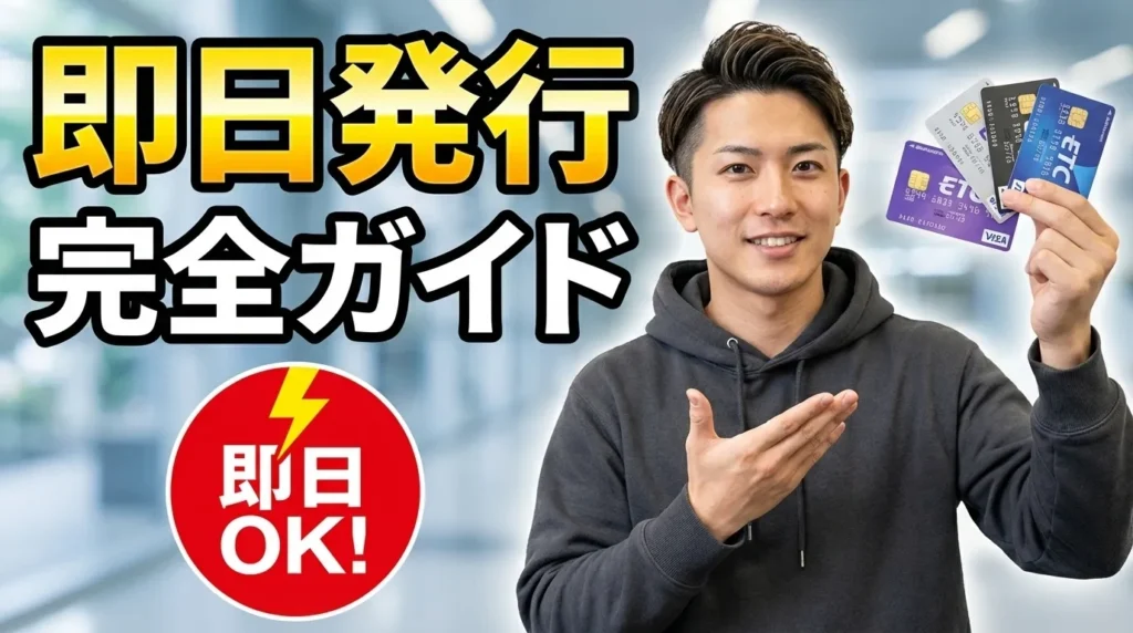 【2025年版】ETCカード即日発行が可能な方法一覧