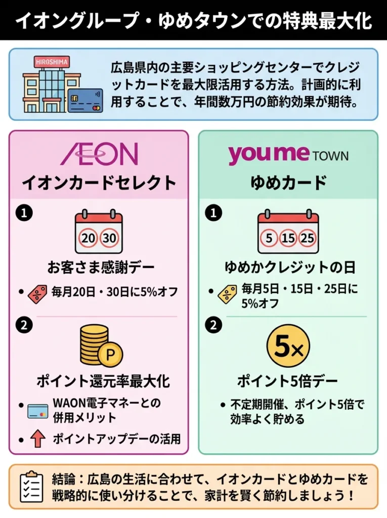 イオングループ・ゆめタウンでの特典最大化