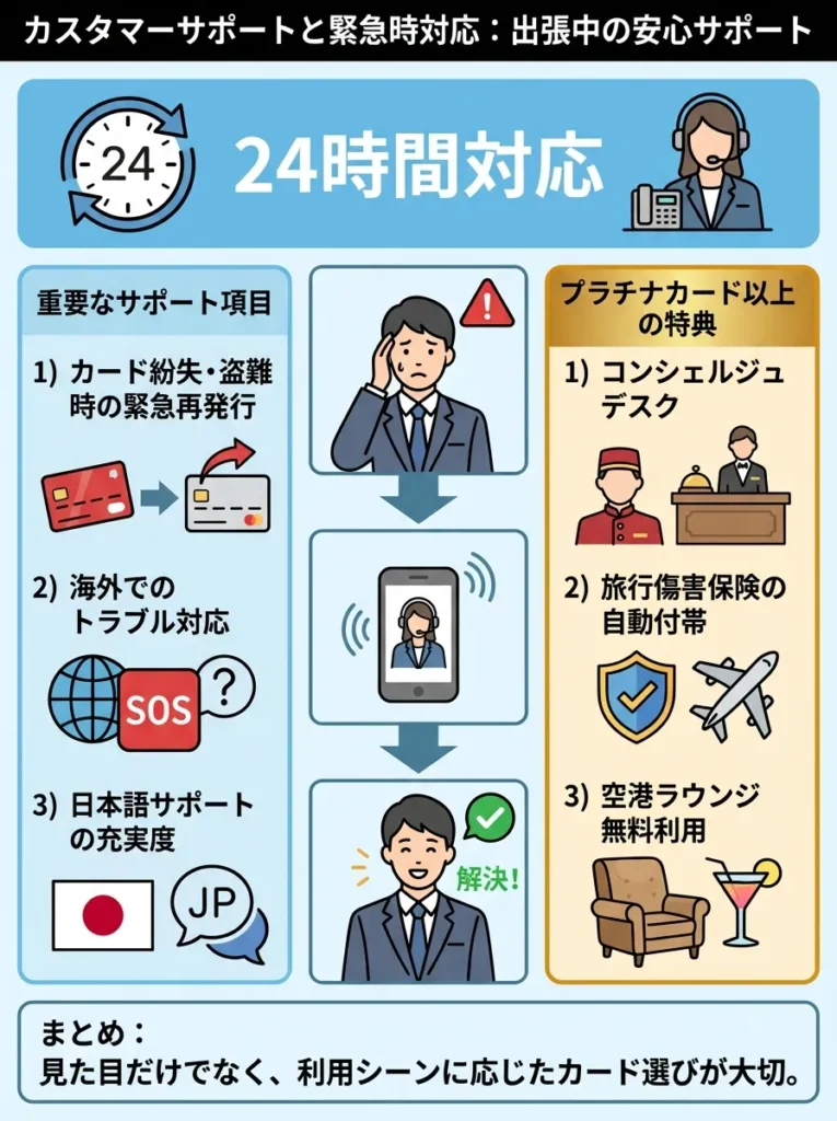 カスタマーサポートと緊急時対応