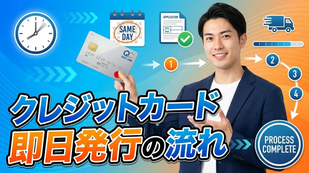 クレジットカード即日発行の流れ