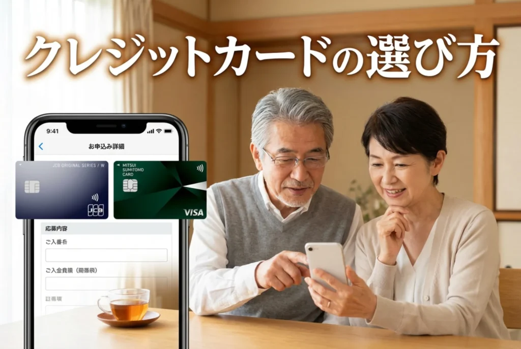 60代のクレジットカード選びで押さえるべき5つの重要ポイント