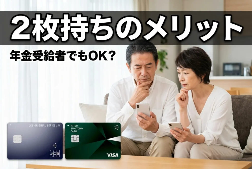 60代がクレジットカード2枚持ちで得られる6つのメリット