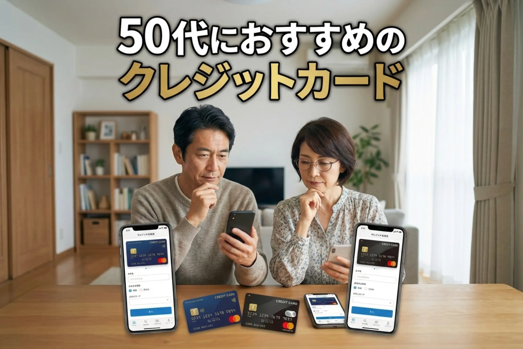 50代のクレジットカード最強の2枚！ステータスと実用性を両立する賢い