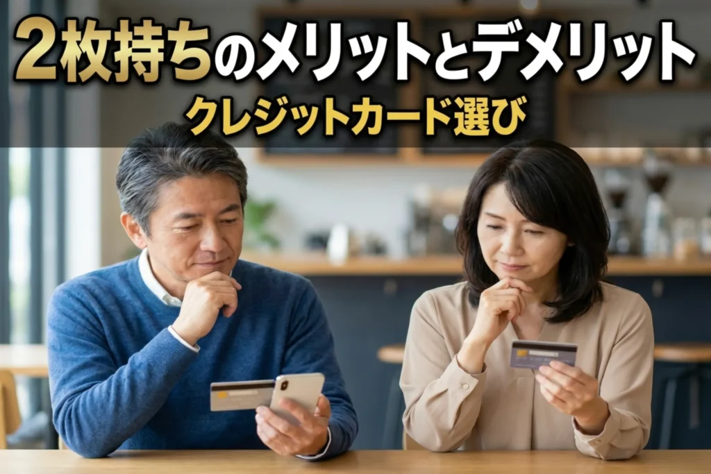 50代のクレジットカード2枚持ちのメリット・デメリット