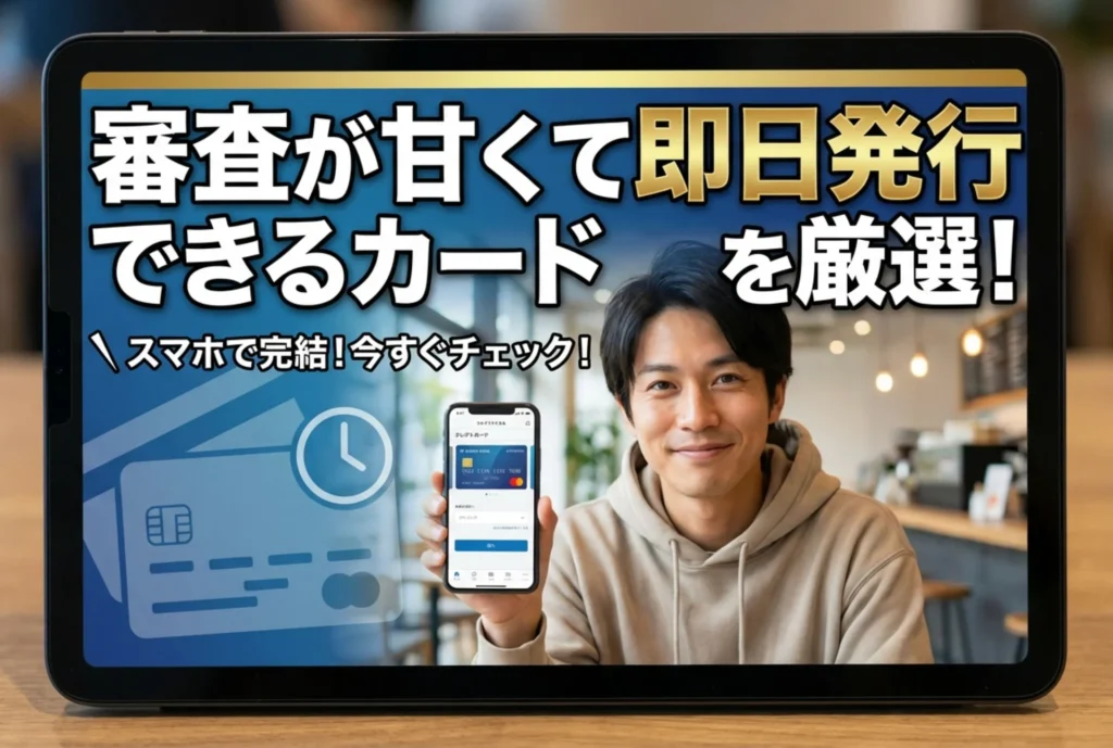 即日発行可能な申込みしやすいクレジットカード8選