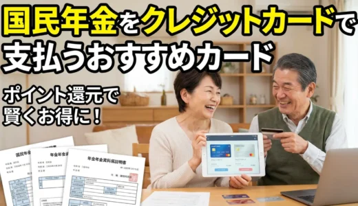 国民年金をクレジットカードで支払うおすすめカード【2026年最新版】手続き方法から最適な選び方