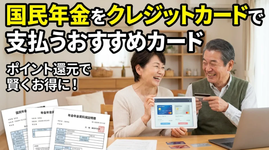 国民年金をクレジットカードで支払うおすすめカード【2025年最新版】手続き方法から最適な選び方